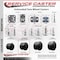 Service Caster 2-3/8'' Office Chair Caster Nylon Twin Wheel 7/16 Grip Ring Stem , 4PK SCC-UHGR02S60-NYS-716-4 - alternate 4